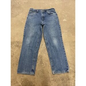 Carhartt B160 DDT Jeans Mens 36x30 Blue Med Wash Relaxed Straight Denim Work